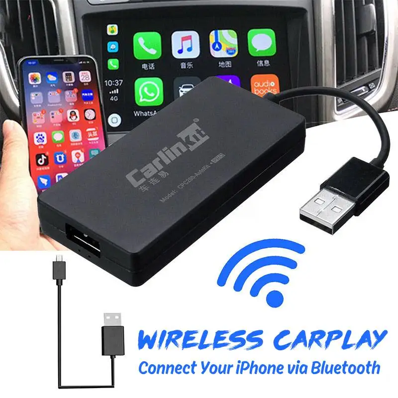 Wireless CarPlay Smart Link USB For Apple CarPlay Dongle Mirrorlink For Android Navigation Player system Stick with Android Auto
Wireless CarPlay Smart Link USB For Apple CarPlay Dongle Mirrorlink For Android Navigation Player system Stick with Android Auto