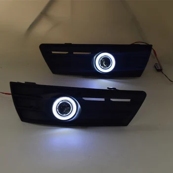 YUANEN Innovative COB angel eye led daytime running light DRL + halogen Fog lamp + Projector Lens for volkswagen passat cc
YUANEN Innovative COB angel eye led daytime running light DRL + halogen Fog lamp + Projector Lens for volkswagen passat cc