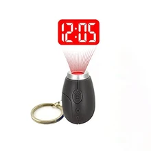 Portable Digital Projection Alarm Clock Key Chains Mini Projector LED Clock Carry Time Flashlight Clock key chain Table Decor
Portable Digital Projection Alarm Clock Key Chains Mini Projector LED Clock Carry Time Flashlight Clock key chain Table Decor