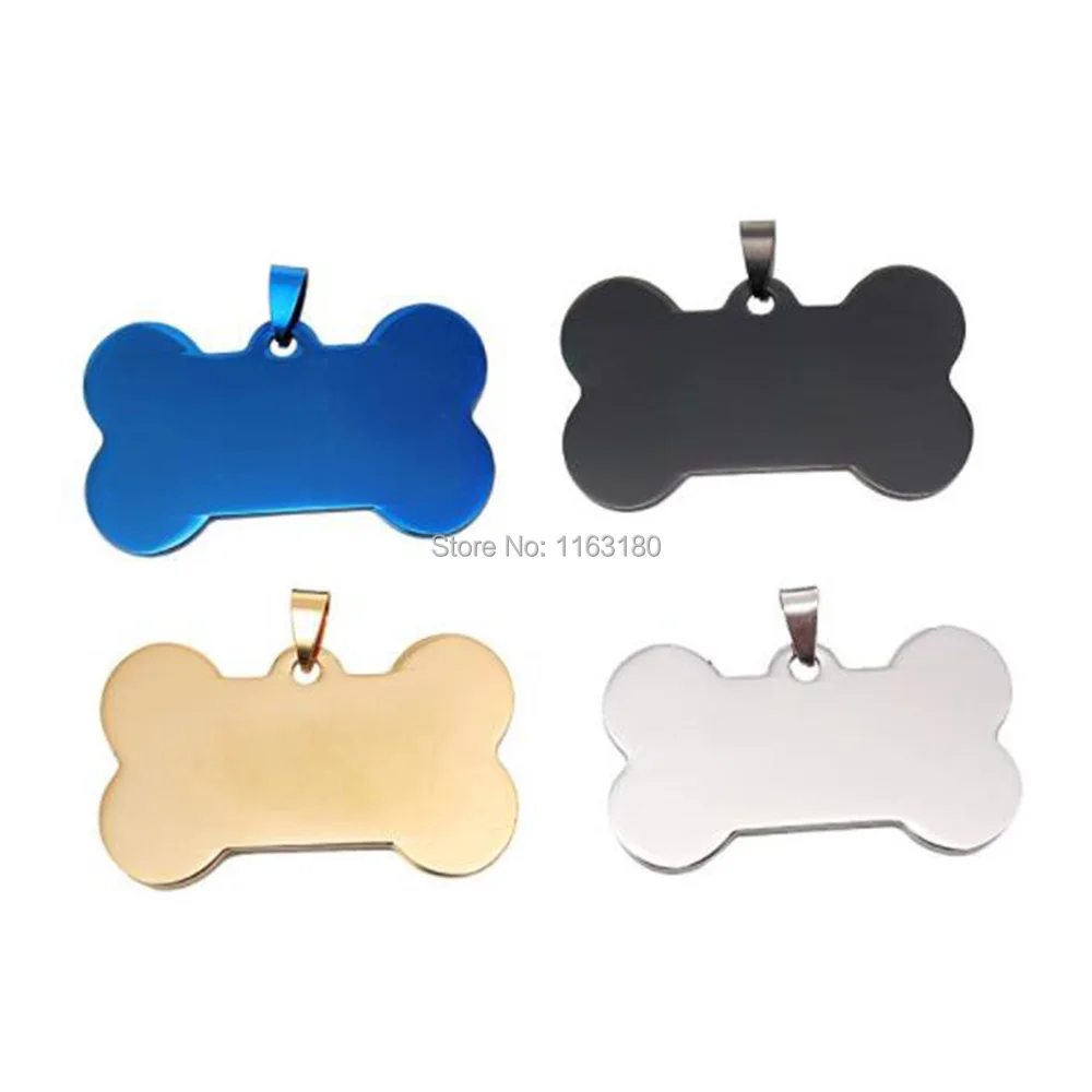 

50pcs/lot Stainless Steel Pet Tag Custom Dog Tag Name Phone Engraved Dog Collar Nameplate Personalized Pet Dog ID Tags