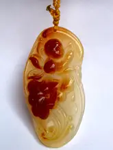 YIZHU CULTUER ART 100% Natural Hand-carved Chinese Jade Necklace Amulet Pendant Auspicious Lotus Leaf Boy Trinket Gift 
YIZHU CULTUER ART 100% Natural Hand-carved Chinese Jade Necklace Amulet Pendant Auspicious Lotus Leaf Boy Trinket Gift