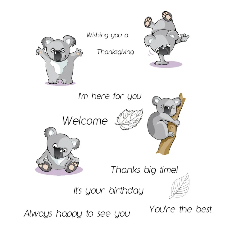 ZhuoAng Dull Koala Leaves Clear Stamps For DIY Scrapbooking/Card Making/Album Decorative Silicon Stamp Crafts
ZhuoAng Dull Koala Leaves Clear Stamps For DIY Scrapbooking/Card Making/Album Decorative Silicon Stamp Crafts