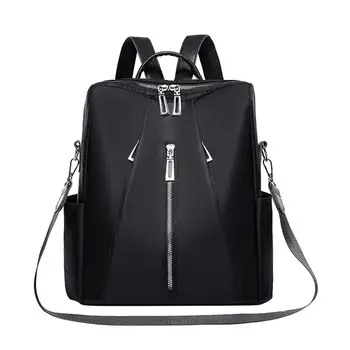 Oxford Fabric Waterproof Backpack Travel Packsack Multipurpose Satchel School Bag for Women (Black) 
Oxford Fabric Waterproof Backpack Travel Packsack Multipurpose Satchel School Bag for Women (Black)