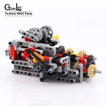 Technic 8 Speeds Sequential Gearbox Drive Motors System Building Blocks Bricks Bulk Parts Toy Fit For MOC Technic Cars Parts Set
Technic 8 Speeds Sequential Gearbox Drive Motors System Building Blocks Bricks Bulk Parts Toy Fit For MOC Technic Cars Parts Set