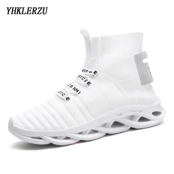 YHKLERZU High Ankle Men's Running Sock Shoes Breathable Air Mesh Male Sneakers High Top Man Outdoor Athletic Footwear Gym 
YHKLERZU High Ankle Men's Running Sock Shoes Breathable Air Mesh Male Sneakers High Top Man Outdoor Athletic Footwear Gym
