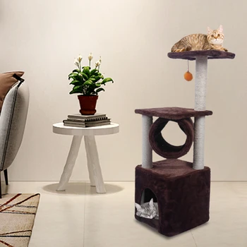 Sturdy, Concise And Comfortable M48B 36" Sisal Hemp Cat Tree Brown Keep Your Furniture From Scratching By Cat US Stock
Sturdy, Concise And Comfortable M48B 36" Sisal Hemp Cat Tree Brown Keep Your Furniture From Scratching By Cat US Stock