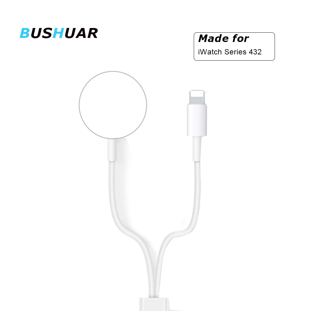 BUSHUAR 2 in 1 Fast Wireless Charger for Apple Watch Series 1 2 3 4 USB Magnetic Charging Cable for iPhone X Xs MAX XR 8 plus
BUSHUAR 2 in 1 Fast Wireless Charger for Apple Watch Series 1 2 3 4 USB Magnetic Charging Cable for iPhone X Xs MAX XR 8 plus