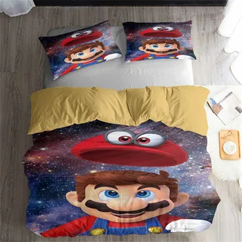 HELENGILI 3D Bedding Set Mario Print Duvet Cover Set Bedcloth with Pillowcase Bed Set Home Textiles #MLA-06
HELENGILI 3D Bedding Set Mario Print Duvet Cover Set Bedcloth with Pillowcase Bed Set Home Textiles #MLA-06