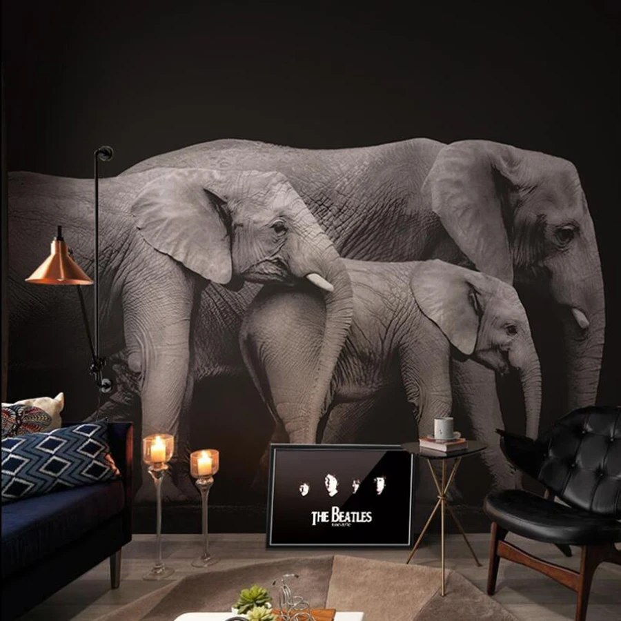Drop Shipping Custom 3D Wallpaper Mural Elephant Pattern Mural Black Living Room Porch Sofa Wall Decoration Mural Wallpaper
Drop Shipping Custom 3D Wallpaper Mural Elephant Pattern Mural Black Living Room Porch Sofa Wall Decoration Mural Wallpaper
