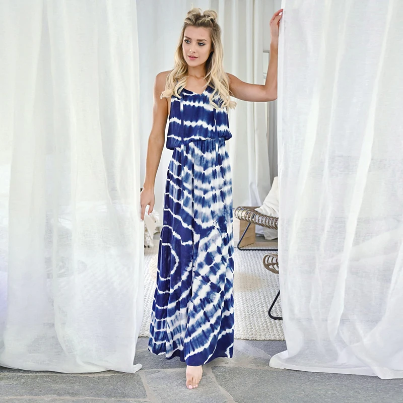 Sleeveless Sling Print Tie-Dye Women's Dress Long Dress 2020 New Summer Boho Beach Casual Dress Vestidos
Sleeveless Sling Print Tie-Dye Women's Dress Long Dress 2020 New Summer Boho Beach Casual Dress Vestidos