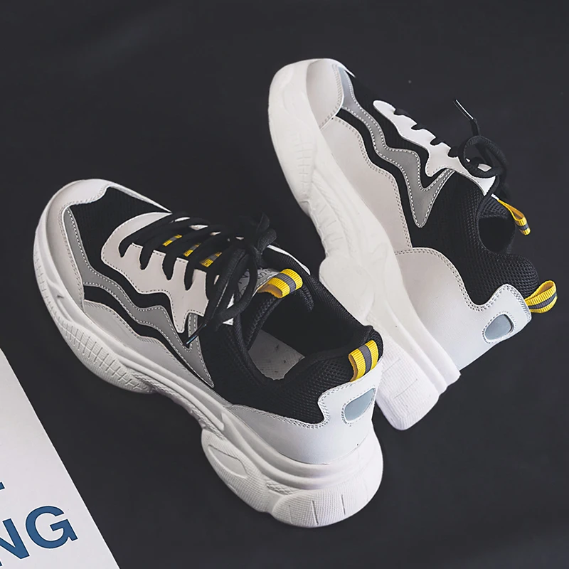Black sneakers Women Fashion Vulcanized Shoes Woman Designer Platform Chunky Sneakers Ladies Trainers Lace Up Spring Female Flat
Black sneakers Women Fashion Vulcanized Shoes Woman Designer Platform Chunky Sneakers Ladies Trainers Lace Up Spring Female Flat