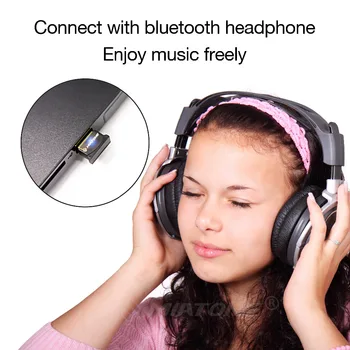 Mini USB Bluetooth Adapter V4.0 CSR Dual Mode W ireless Bluetooth Dongle 4.0 Transmitter For Windows 10 8 Win 7 Vista XP 32/64Bi