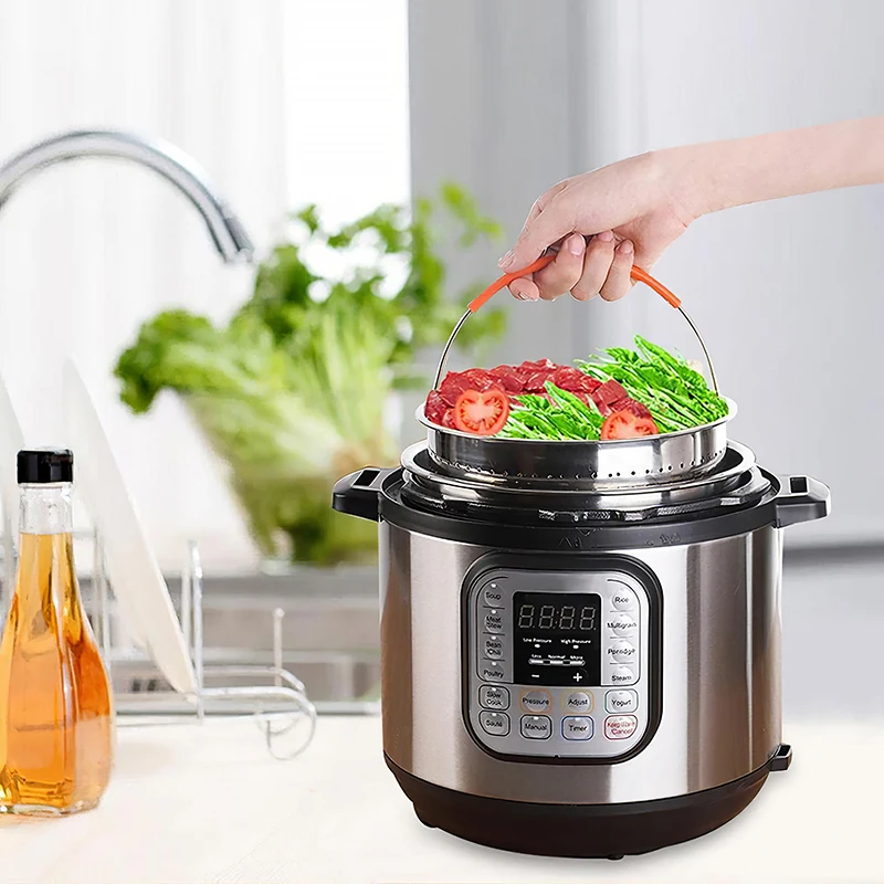 Steam Basket High Quality Pressure Cooker Anti-Scald Pot Multifunctional Fruit Cleaning Basket Kitchen Tool Stainless Steel
Steam Basket High Quality Pressure Cooker Anti-Scald Pot Multifunctional Fruit Cleaning Basket Kitchen Tool Stainless Steel