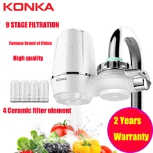 KONKA mini llave purificador de agua grifo de cocina lavable cerámica percolador Filtro de agua Filtro de óxido de bacterias reemplazo de eliminación(China)