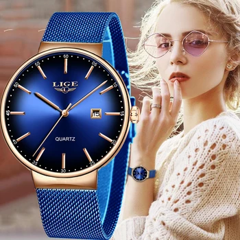 LIGE Women Watches Top Luxury Brand 2020 New Fashion Ladies Dress Mesh Stainless Steel Watch Waterproof Quartz Clock Reloj Mujer
LIGE Women Watches Top Luxury Brand 2020 New Fashion Ladies Dress Mesh Stainless Steel Watch Waterproof Quartz Clock Reloj Mujer