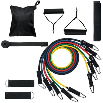 Exerciser Equipments Gym Training 11pcs Multifunctional TPE Pull Rope Exercise Resistance Band Fitness Equipment
Exerciser Equipments Gym Training 11pcs Multifunctional TPE Pull Rope Exercise Resistance Band Fitness Equipment