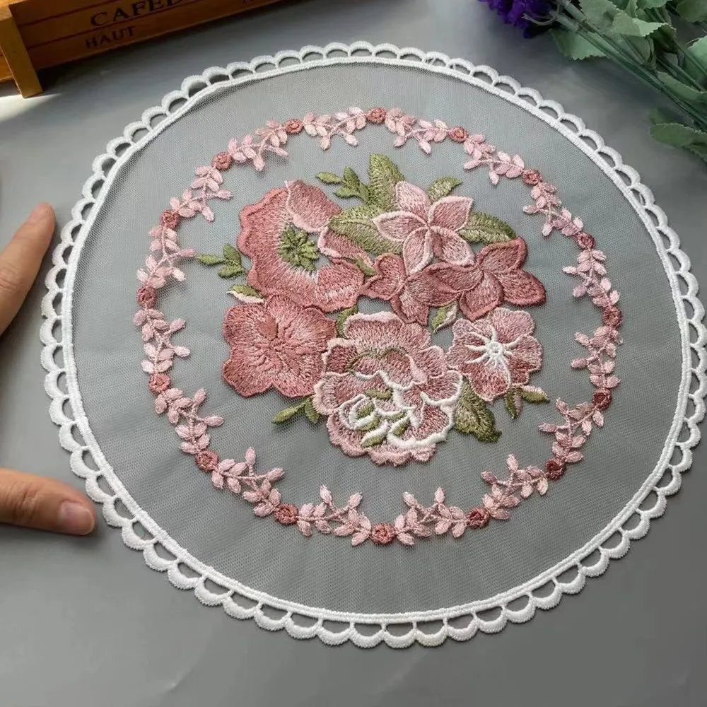 28*28 cm White Lace Flower Applique Ribbon Trim for Sofa Curtain Towel Bed Cover Trimmings Home Textiles DIY Polyester Mesh New
28*28 cm White Lace Flower Applique Ribbon Trim for Sofa Curtain Towel Bed Cover Trimmings Home Textiles DIY Polyester Mesh New