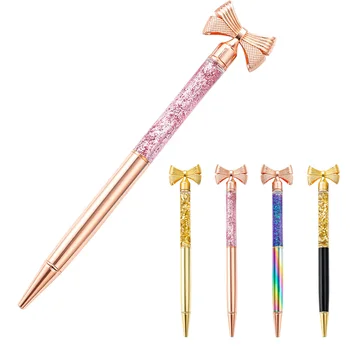 crystal ball pen metal ball pens office supplies rose gold black white silver Gradient dynamic fluid butterfly bow pen 
crystal ball pen metal ball pens office supplies rose gold black white silver Gradient dynamic fluid butterfly bow pen