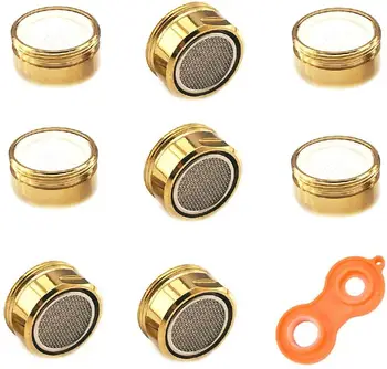8PCS 24mm Gold Water Saving Aerator Copper Bathroom Faucet Aerator Male Kitchen Faucet Aerator Faucet Tap Aerator Nozzle
8PCS 24mm Gold Water Saving Aerator Copper Bathroom Faucet Aerator Male Kitchen Faucet Aerator Faucet Tap Aerator Nozzle