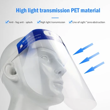 Protective Face Shield Mask Anti-Fog Reusable Full Face Cover Transparent Anti-Dust Splash Prevent Infection For Factory Lab
Protective Face Shield Mask Anti-Fog Reusable Full Face Cover Transparent Anti-Dust Splash Prevent Infection For Factory Lab