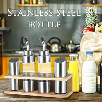5pcs/set Seasoning Bottle Set With Wooden Rack Pepper Bottle Holder Kitchen Tools For Oil Pepper Vinegar Storage
5pcs/set Seasoning Bottle Set With Wooden Rack Pepper Bottle Holder Kitchen Tools For Oil Pepper Vinegar Storage