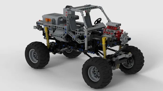 ing Technology Building Blocks Ford F100 Sand Cross Country Racing Moc-32170 Remote Control RC Assembly Toy Model Boy Gift MOC 32170 Ford F100 1973 by TSmarf with 1368 pieces