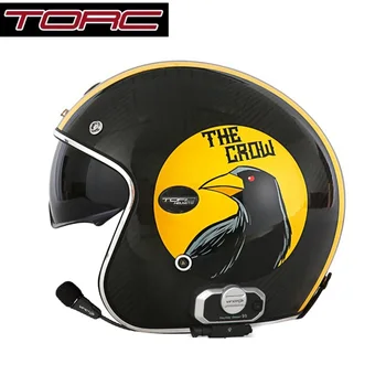 1PCS TORC 3/4 Open Face Carbon Fibre Moto Helmet 120KM Wireless Bluetooth Headset ECE Built in Visor Chopper Motorcycle Helmets
1PCS TORC 3/4 Open Face Carbon Fibre Moto Helmet 120KM Wireless Bluetooth Headset ECE Built in Visor Chopper Motorcycle Helmets