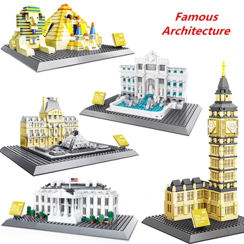 World Famous Architecture Building Blocks Compatible with City Pyramid Louvre Big Ben Model sets Bricks Toys for Children gifts
World Famous Architecture Building Blocks Compatible with City Pyramid Louvre Big Ben Model sets Bricks Toys for Children gifts