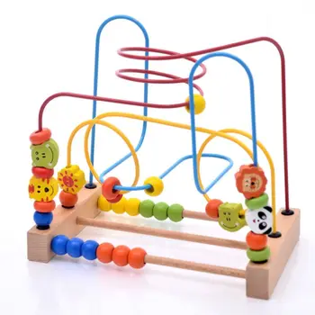 Wooden Bead Maze Toys Educational Abacus Beads Circle Toys Gift for Children Kid
Wooden Bead Maze Toys Educational Abacus Beads Circle Toys Gift for Children Kid