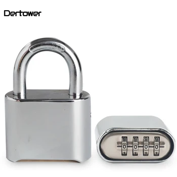 1 PC Large 4-bit Warehouse Gate Logistics Password Lock Bottom Password Wheel Padlock Bright Chromium Plating On Zinc Alloy 
1 PC Large 4-bit Warehouse Gate Logistics Password Lock Bottom Password Wheel Padlock Bright Chromium Plating On Zinc Alloy