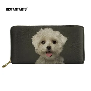 INSTANTARTS Long Wallets Zipper Women Men Casual Long Purse Animal Dog Bichon Frise Print Card Holder Wallet Cash Coin Money Bag 
INSTANTARTS Long Wallets Zipper Women Men Casual Long Purse Animal Dog Bichon Frise Print Card Holder Wallet Cash Coin Money Bag