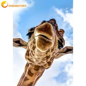 CHENISTORY 60x75cm Giraffe Oil Painting By Numbers For Adults Diy Gift Acrylic Pigment Coloring Canvas Drawing Wall Artcraft Dec
CHENISTORY 60x75cm Giraffe Oil Painting By Numbers For Adults Diy Gift Acrylic Pigment Coloring Canvas Drawing Wall Artcraft Dec
