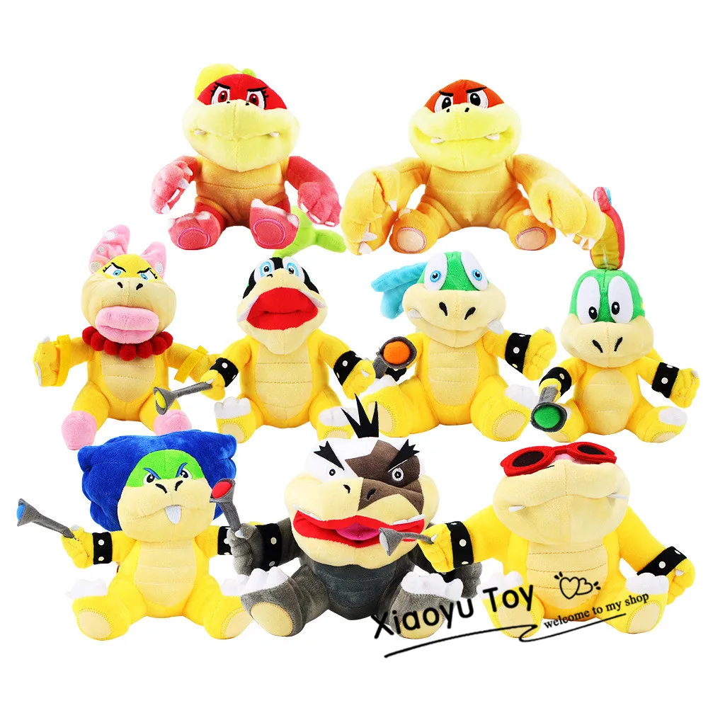 15-18cm super mario koopalings plush toys wendy larry iggy