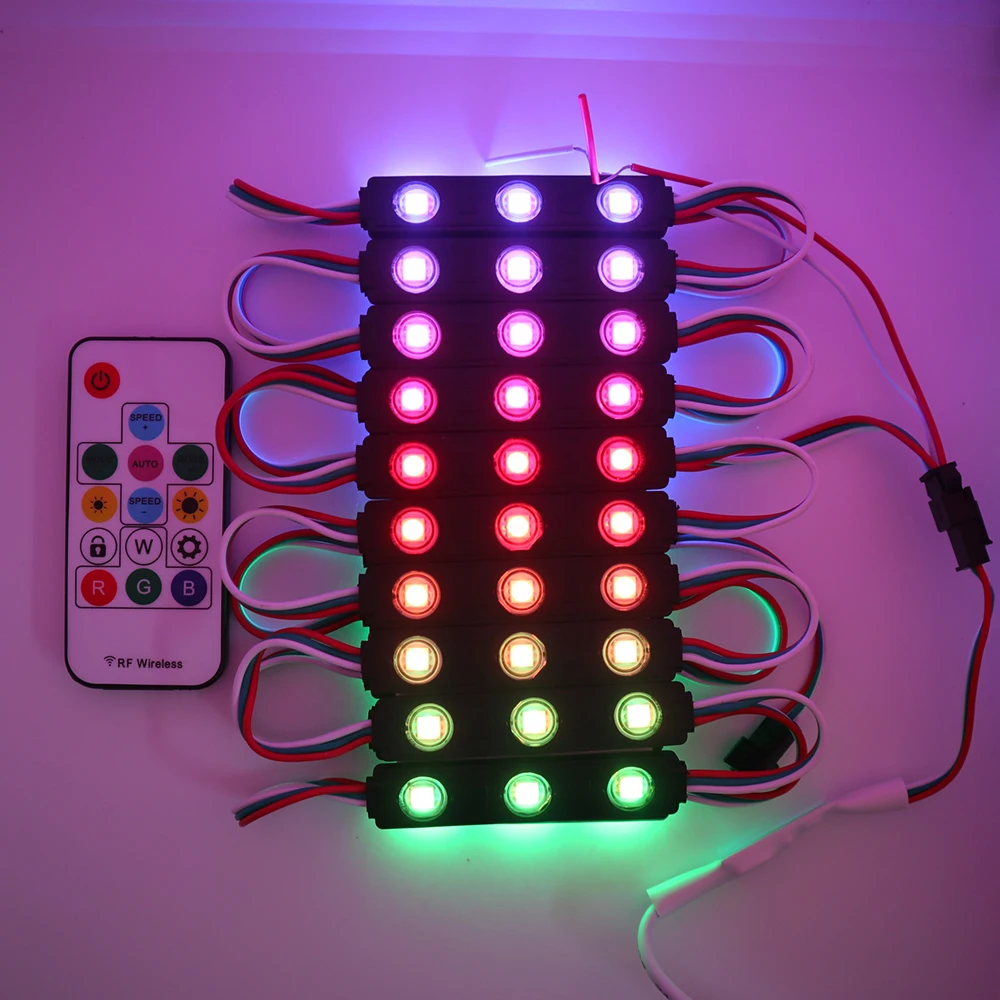 12V WS2811 LED Module RGB 5050 Pixel LED Light IP65 Waterproof For Advertising Letter Led Sign Backlight 20pcs/lot
12V WS2811 LED Module RGB 5050 Pixel LED Light IP65 Waterproof For Advertising Letter Led Sign Backlight 20pcs/lot