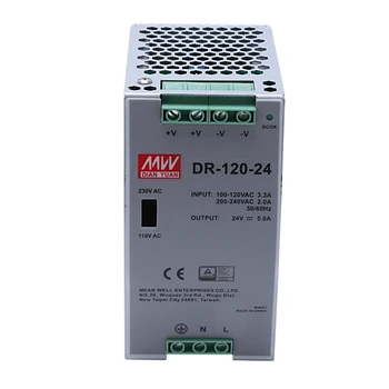 DR-120-24 120W Industrial Grade Rail Power Supply 24V5A Switching Power Supply Rail Mounting Switching Power Supply
DR-120-24 120W Industrial Grade Rail Power Supply 24V5A Switching Power Supply Rail Mounting Switching Power Supply