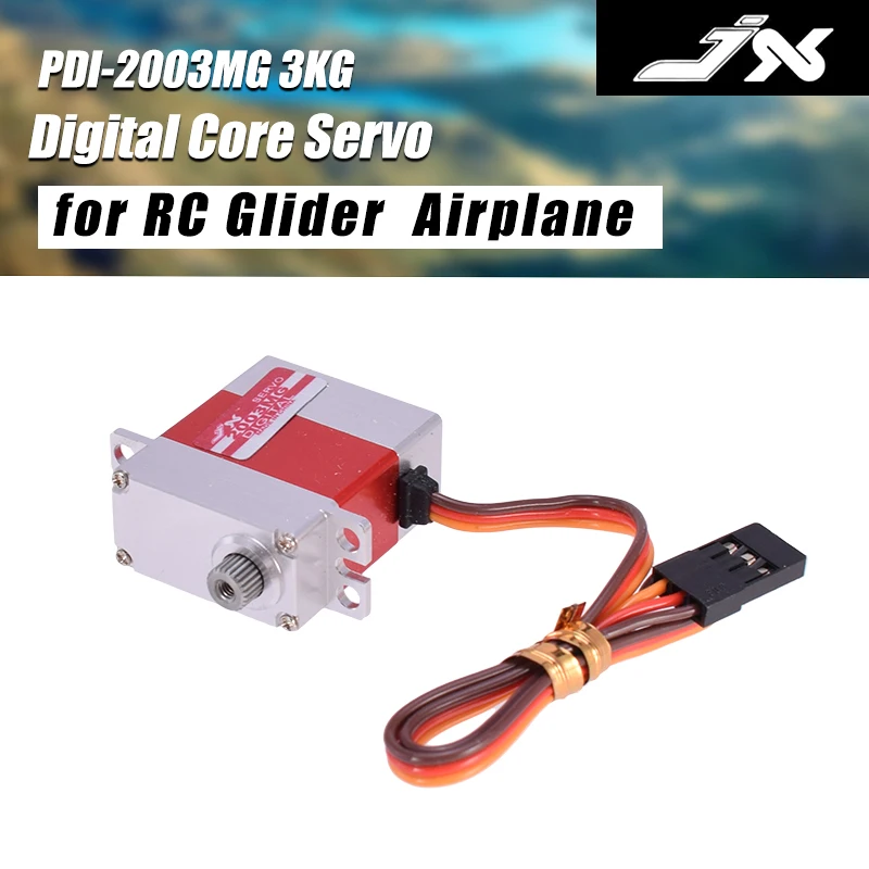 JX Servo PDI-2003MG 3KG Large Torque Metal Gear Digital Core Servo for RC Helicopter Glider Airplane
JX Servo PDI-2003MG 3KG Large Torque Metal Gear Digital Core Servo for RC Helicopter Glider Airplane