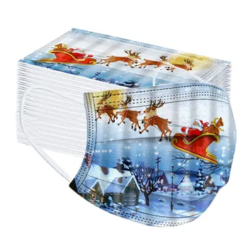 100 Pcs Christmas Printed Masks Disposable Face Cover Mask Multi-purpose Earloop Mouth Face Mask Mascarilla 3-layer mascarilas
100 Pcs Christmas Printed Masks Disposable Face Cover Mask Multi-purpose Earloop Mouth Face Mask Mascarilla 3-layer mascarilas