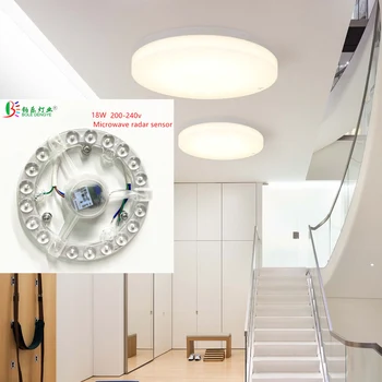 Direct Install Microwave sensor Light Sensor 220-240V 6000K LED Ceiling PCB board replace ceiling fixture 18W Diameter 155mm
Direct Install Microwave sensor Light Sensor 220-240V 6000K LED Ceiling PCB board replace ceiling fixture 18W Diameter 155mm