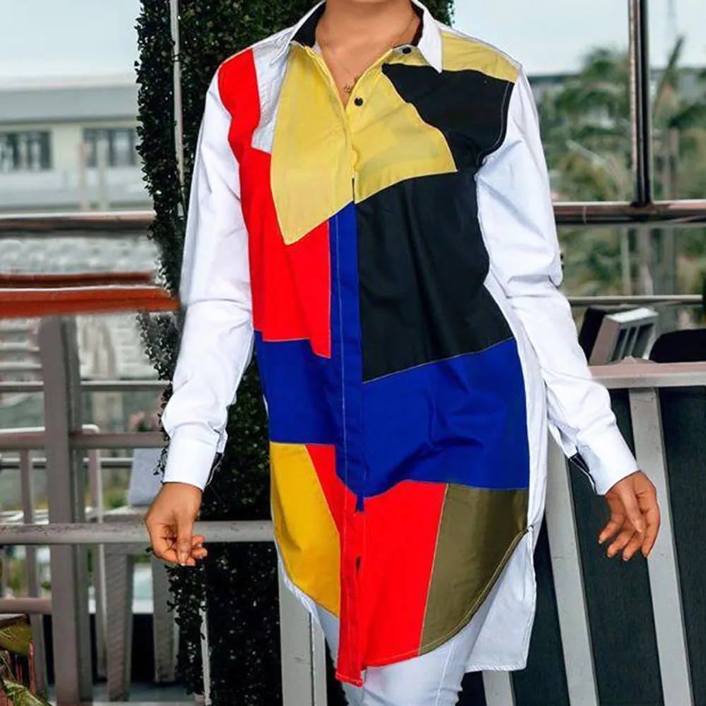 2019 Color Block Office White Shirt Dress Women Long Sleeve Autumn Dresses Plus Size 2XL Sexy Short Vestido Casual Mini Fashion 
2019 Color Block Office White Shirt Dress Women Long Sleeve Autumn Dresses Plus Size 2XL Sexy Short Vestido Casual Mini Fashion