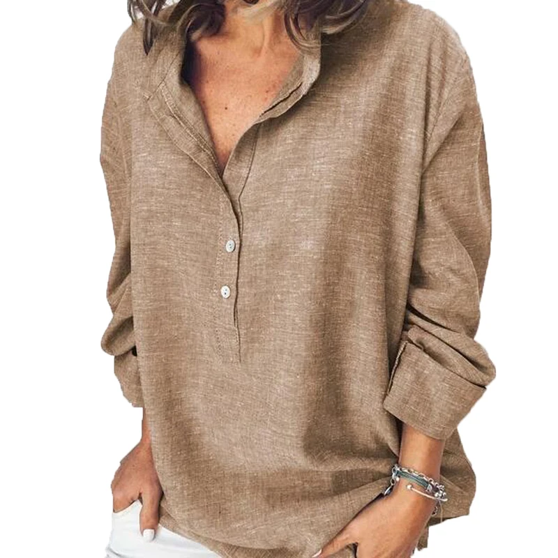 Long Sleeve Women Tops Shirts 2019 Autumn Solid Color Blouse Female Ladies Casual Stand Collar Button Shirt Blusas Femininas
Long Sleeve Women Tops Shirts 2019 Autumn Solid Color Blouse Female Ladies Casual Stand Collar Button Shirt Blusas Femininas