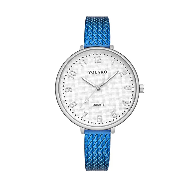 Colorful Summer Day Candy-Colored PVC Grid Watch Strap Quartz WOMEN'S Watch Silver Case with Numbers Surface Quartz Watch a Gene
Colorful Summer Day Candy-Colored PVC Grid Watch Strap Quartz WOMEN'S Watch Silver Case with Numbers Surface Quartz Watch a Gene