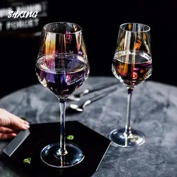 Colorful Champagne Glass Rainbow Goblet Gradient Color Japanese Net Red Ion Plated Crystal Glass Red Wine Glass
Colorful Champagne Glass Rainbow Goblet Gradient Color Japanese Net Red Ion Plated Crystal Glass Red Wine Glass