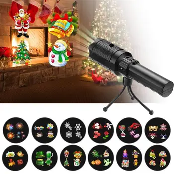 Outdoor LED Christmas Projector Lights 12 Patterns Handheld Insert Card Projection Lamp Halloween Xmas Party Laser Snow Light
Outdoor LED Christmas Projector Lights 12 Patterns Handheld Insert Card Projection Lamp Halloween Xmas Party Laser Snow Light