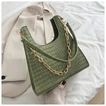 Crocodile Pattern PU Leather Flap Bags For Women 2020 Simple Shoulder Crossbody Handbags Chain Cross Body Bag Sac A Main Femme
Crocodile Pattern PU Leather Flap Bags For Women 2020 Simple Shoulder Crossbody Handbags Chain Cross Body Bag Sac A Main Femme