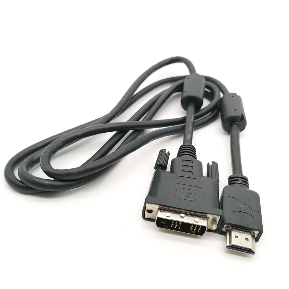 Original HDMI to DVI adapter cable two-way conversion dual shielding magnetic ring 1.8m FOR 24+1/24+5 4k projector LCD display
Original HDMI to DVI adapter cable two-way conversion dual shielding magnetic ring 1.8m FOR 24+1/24+5 4k projector LCD display