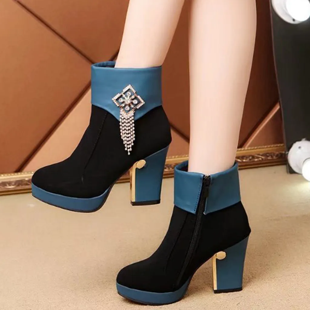 Women's Fashion Ankle Boots for Women Round Shoes Woman Square root Heels Zipper Boots Casual High-Heel Ladies Short Booties
Women's Fashion Ankle Boots for Women Round Shoes Woman Square root Heels Zipper Boots Casual High-Heel Ladies Short Booties