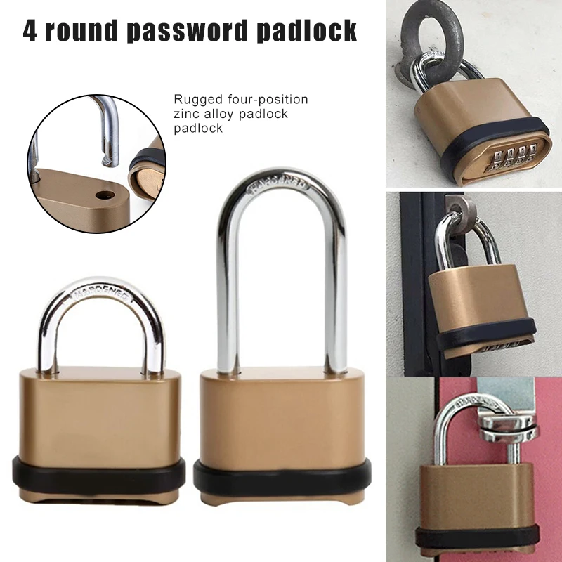 Four-Digit Number Combination Padlock Waterproof Lock for Garage Closet Door FKU66
Four-Digit Number Combination Padlock Waterproof Lock for Garage Closet Door FKU66