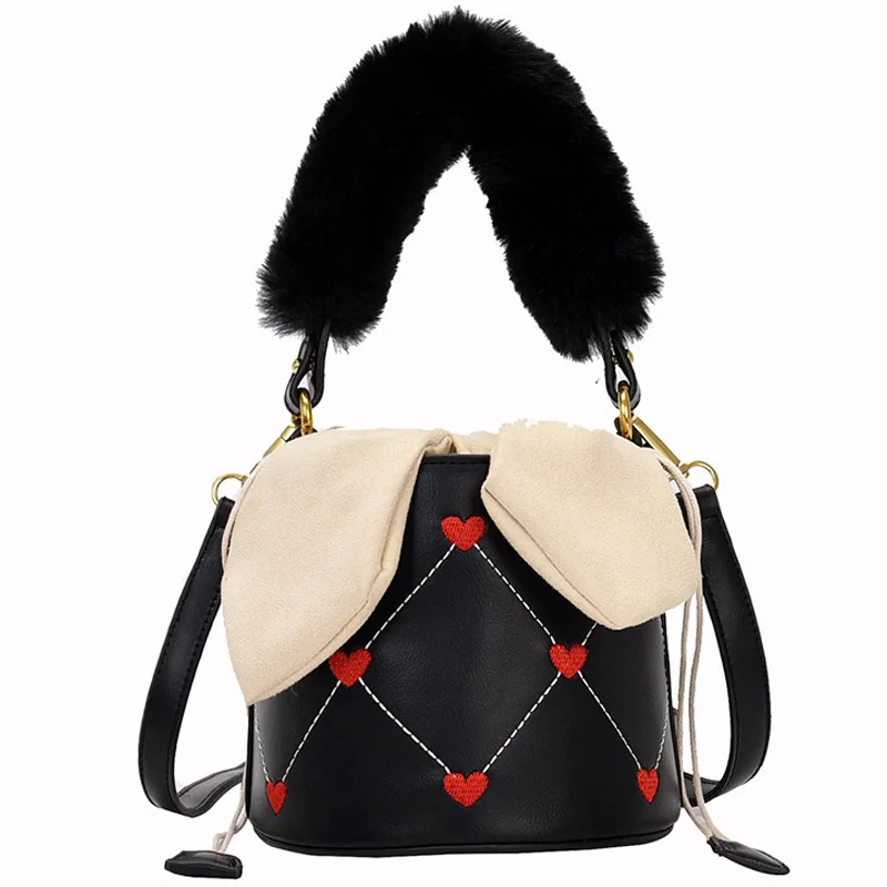 191213 iVog New Arrival Everyday Female Small Crossbody Messenger Handbag Black Red Fur Bucket Bags for Women 2019
191213 iVog New Arrival Everyday Female Small Crossbody Messenger Handbag Black Red Fur Bucket Bags for Women 2019