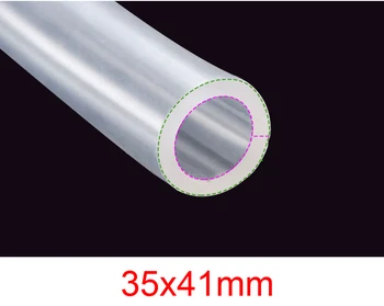 35x41mm 35mm id 41mm od Transparent silica gel hose food grade avirulent clear silicone tube FDA tasteless silicon tubing
35x41mm 35mm id 41mm od Transparent silica gel hose food grade avirulent clear silicone tube FDA tasteless silicon tubing
