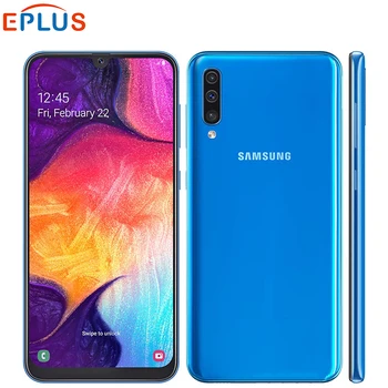 

Global Version Samsung Galaxy A50 4GB 64GB 128GB Mobile Phone Dual SIM A505F-DS 6.4" Exynos 9610 Octa Core Android 4G SmartPhone